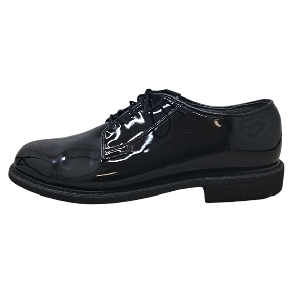 Bates 00941A Black Patent Oxford Dress Shoes Lace Up Round Toe 8.5E Non Marking main image 11